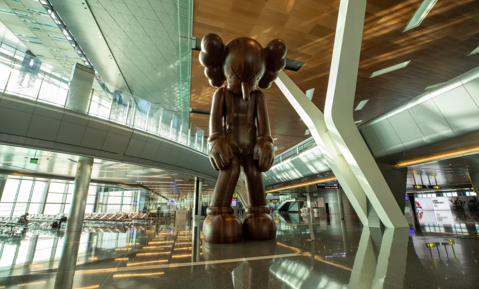 KAWS - Small Lie at Hamad International Airport